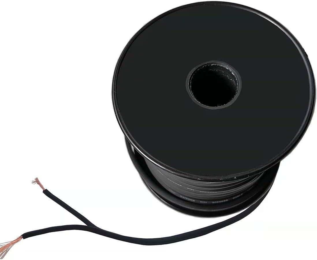 16AWG Gauge Speaker Cable Speaker Wire Black (50FT