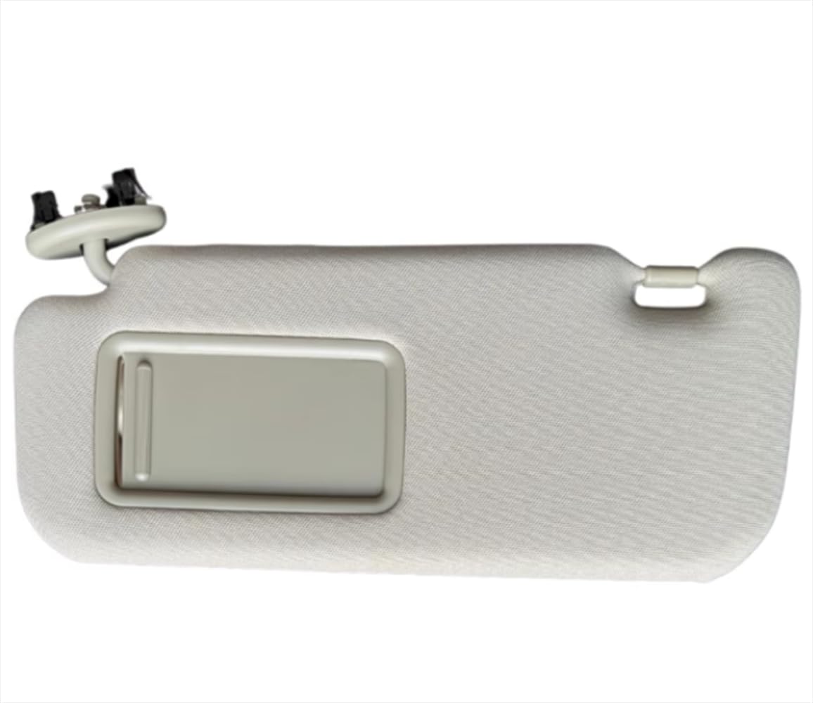 Visor Sun 2007-2013 avec Vanity Miroir Voiture Accessoires Intérieurs Durables pour Toyota Corolla 7432002711 7432002640B1,Grey Left