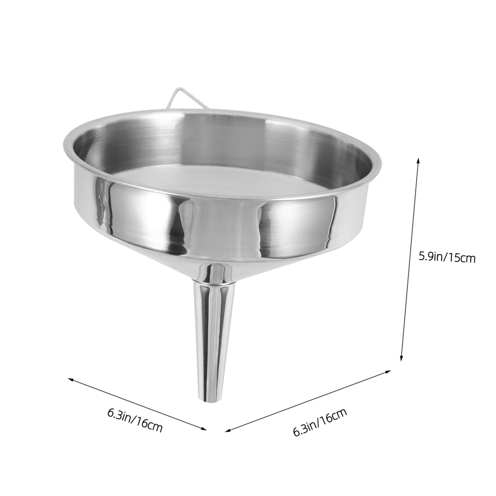 ABOOFAN 3 Pezzi Imbuto per Carburante Acciaio Inossidabile Imbuto per Olio Auto con Bocca Travaso Liquidi per Carburante e Olio Motore Design e Resistente Ottimo per Auto e Industriale