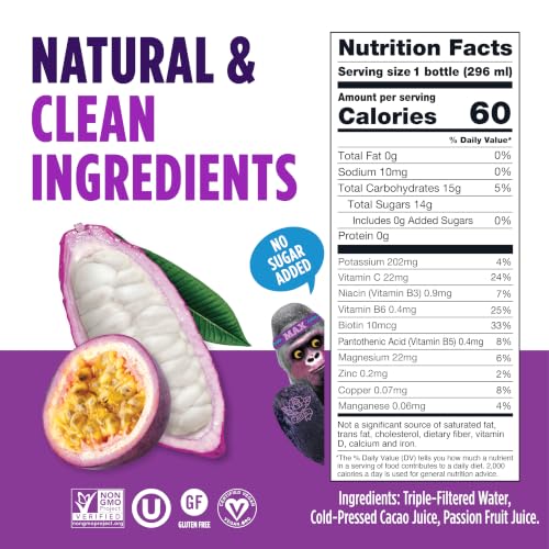 Image of Blue Stripes Passion Fruit Superfruit Water - Hydration Drink (10 FL OZ)