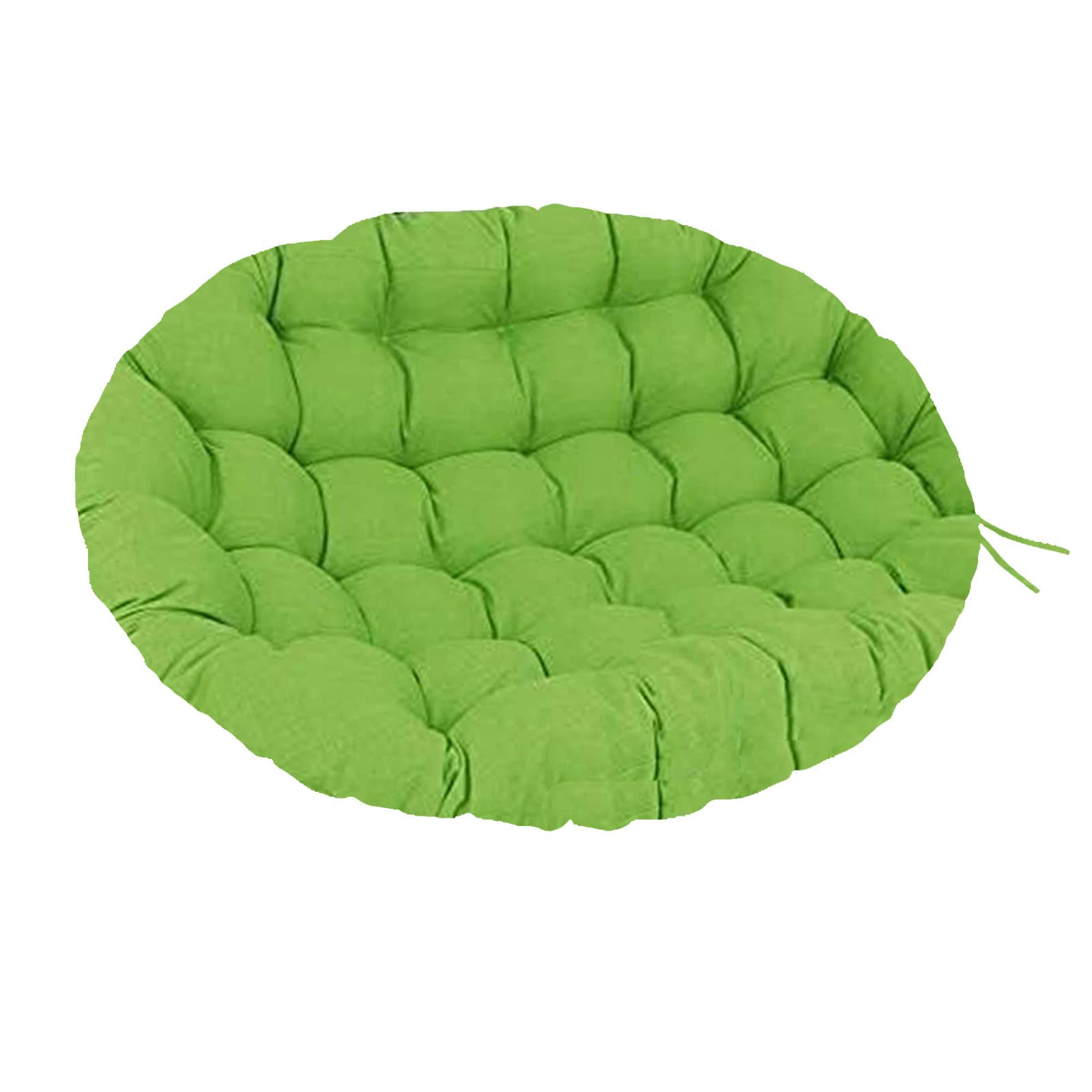 Cojines redondos impermeables para silla de exterior, con cojines de repuesto para todo tipo de clima, para casa, mecedora doble, verde, 110 x 110 cm