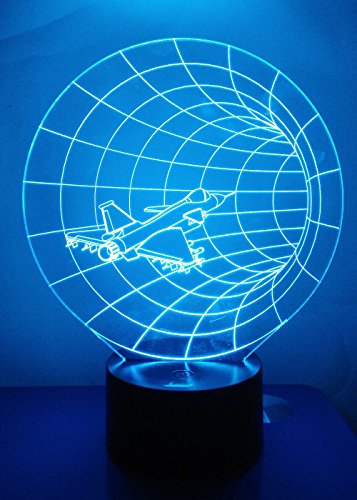 Loveboat 3D Glow LED Lamp - Optical Illusion 7 Color Changing Art Sculpture Light, Rechargeable, For Home Decor (Two Half Face Design) - View #12