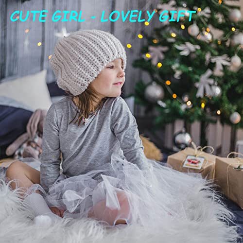 SUMFAN Fairy Necklace for Teen Girls,Birthstone Pendant Gift for Girls White Gold Plated Austrian Crystal Jewelry Gift3