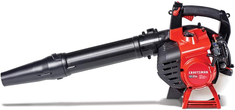 CRAFTSMAN BV245 27cc 2-Cycle Full Crank Engine Gas Powered Leaf Blower - Handheld Gasoline Blower with Vacuum Kit for Lawn Care, Liberty Red : Everything Else