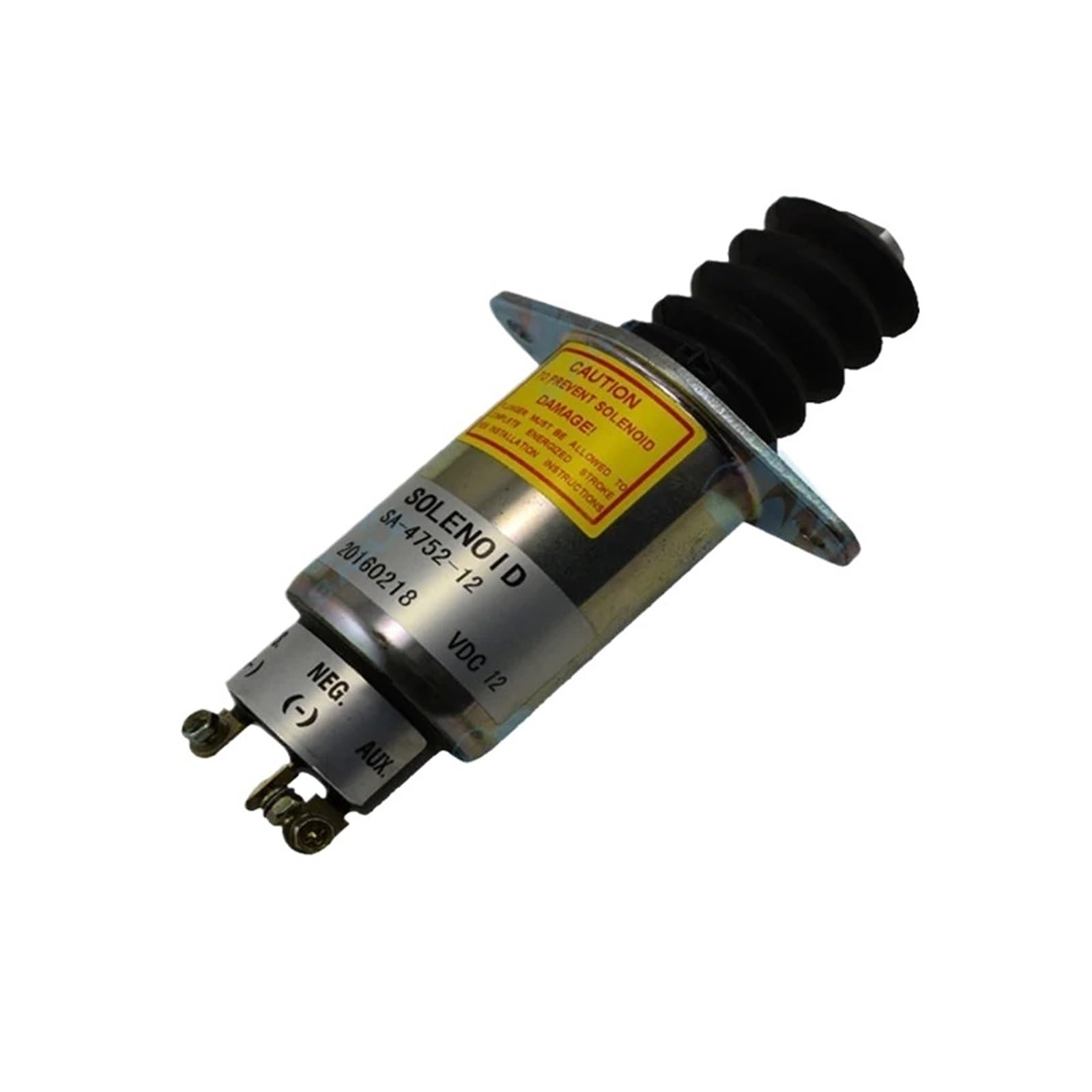 Pabzoineid SA-4752-12 Fuel Shut Off Solenoid 12V Engine Machinery Parts Stop Solenoid Control Valve