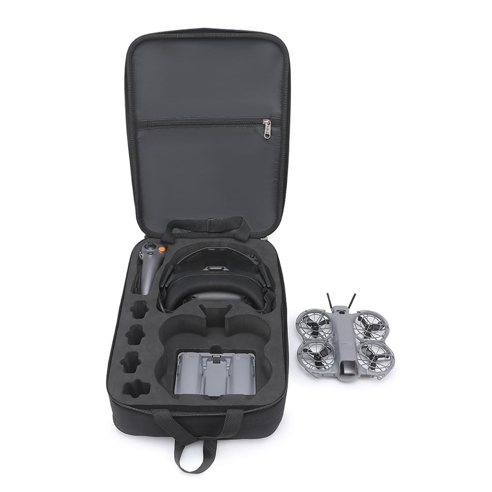 Étui de transport pour DJI NEO 2 et lunettes N3, sac de rangement, sac à dos portable, housse de protection pour Neo 2 Fly More Combo, pour rangement de manette RC-N3, étui d'accessoires de drone