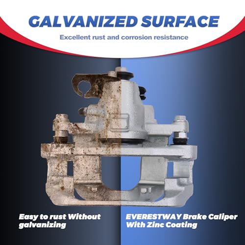 Image of 18B5080 18B5081 Rear Disc Brake Caliper Compatible with 08-12 Grand Caravan | 2PCS Rear Driver & Passenger Side Calipers with Bracket, Compatible with 2008-2012 Chrysler Town&Country, Dodge Grand Caravan