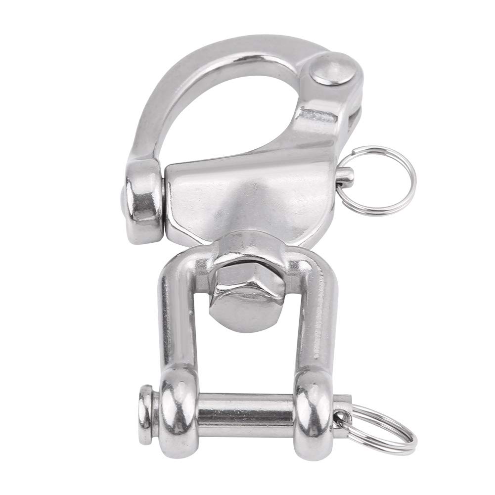 Grillo Moschettone Girevole 12mm Acciaio Inossidabile 316 Spinnaker Barche Vela (128mm)