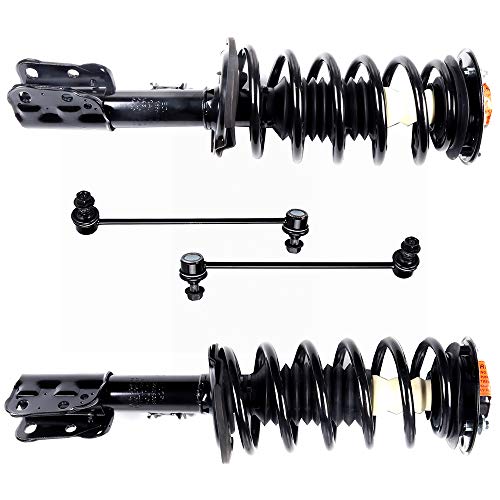 cciyu Complete Suspension Kit Fits 2012 2013 for Chevrolet Captiva Sport 2007 2008 2009 2010 2011 2012 2013 for Chevrolet Equinox Includes Front Strut Spring Assembly Stabilizer Bar Link
