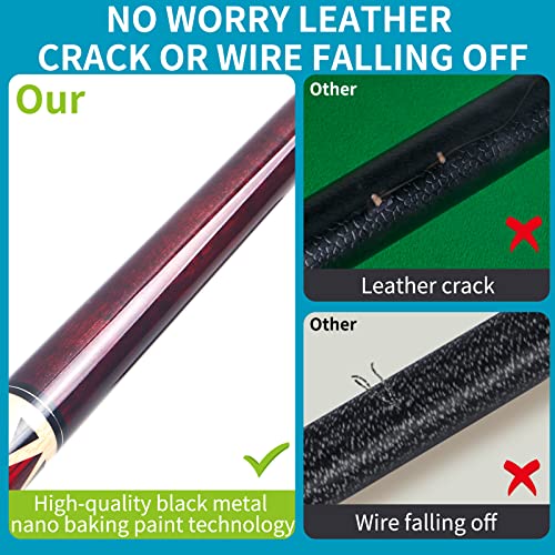 Aklot Pool Cues | Set Of 4 Pool Cue Sticks Made Canadian Maple Wood | Unique Design And Durable Cue Stick For Professional Billiard Players #TOP1