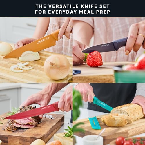 Home-Hero-Kitchen-Knife-Set-with-Sheath-Covers-High-Carbon-Stainless-Steel-Kitchen-Knives-with-Ergonomic-Handles-Ceramic-Coating-Nonstick-Ceramic-Knife-Set-with-Chef-Knife-12-Pcs-Multicolor
