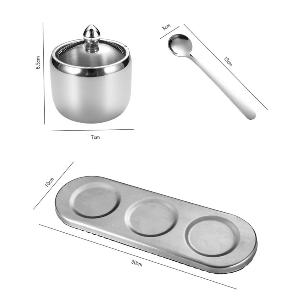 Gewürzgläser aus Edelstahl Salzbehälter Vorratsgläser für Gewürze Kaffee Tee und Zucker mit Sockel