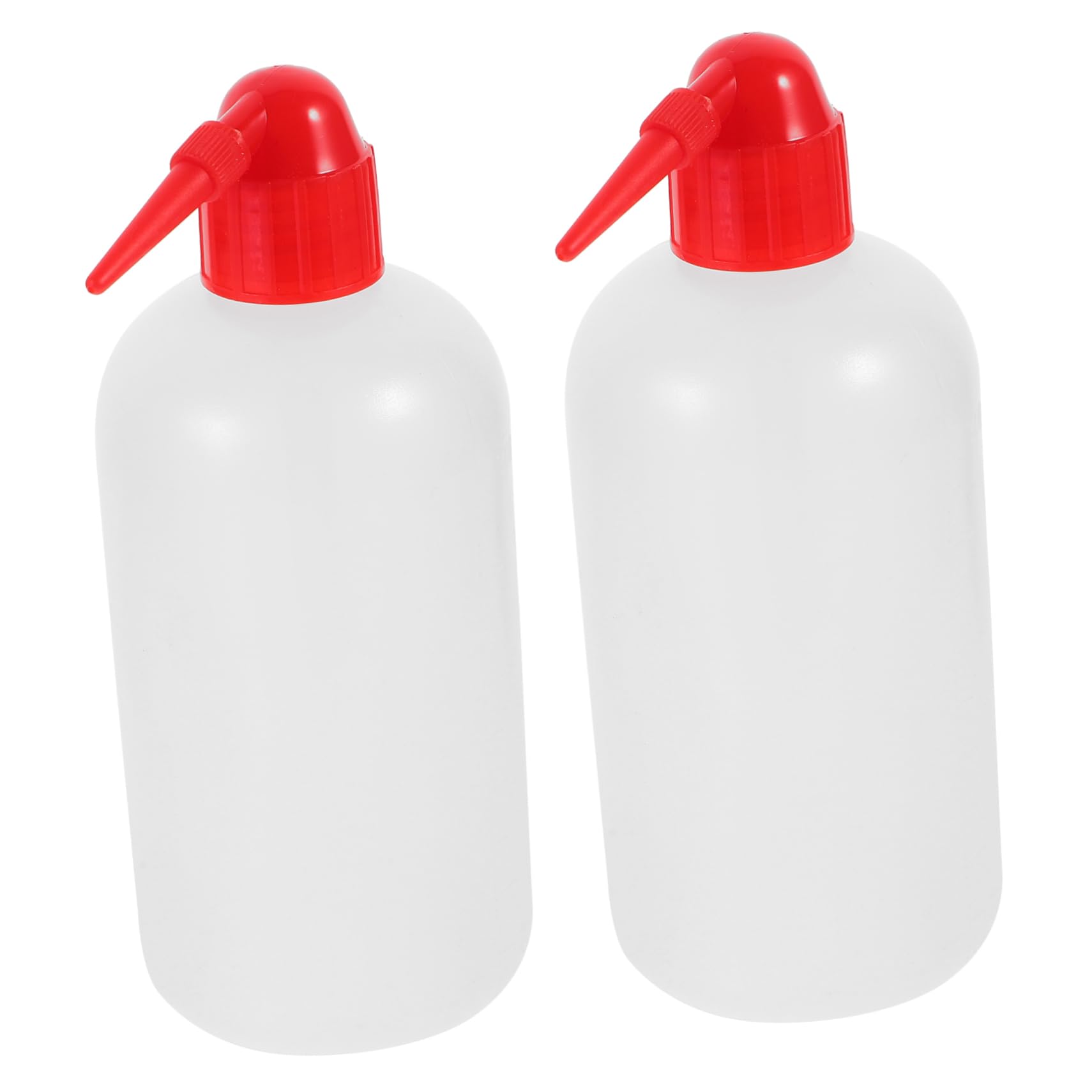 OSOLADY 2sets Narrow Mouth Lab Bottle Plastic Graduated Wash Bottle Measure Scale Portable for Easy Cleaning 2pcs*2