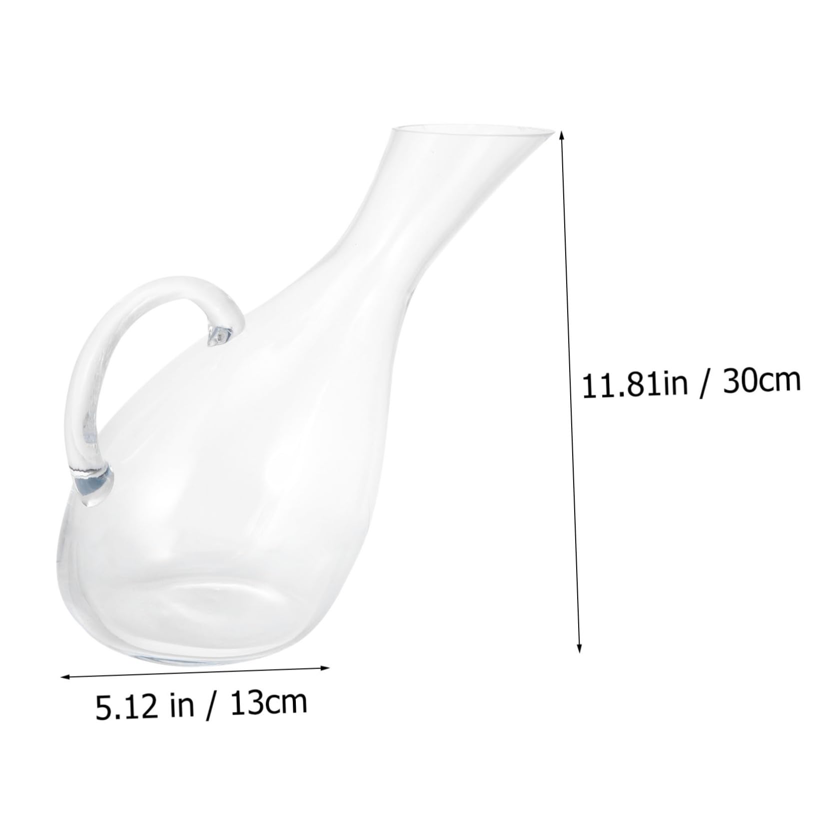 Hemobllo 1Pc Transparent Wine Decanter Household Beverage Storage Container with Elegant Design for Efficient Pouring and Aeration for Entertaining and Gifting