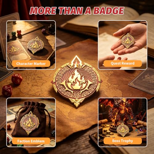Byhoo Magnetic Metal RPG Badge, Opposites Collection: Purgatory Emblem - image 6