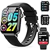 Smart Watch 1.83" with Bluetooth Calling & Dialpad, Whatsapp/FB Alerts, AI Voice, Answer/Make Calls, 120+ Sports Modes, 24/7 Heart Rate & Sleep Tracking, IP67 Waterproof for Android iOS