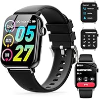 Smart Watch 1.83" with Bluetooth Calling & Dialpad, Whatsapp/FB Alerts, AI Voice, Answer/Make Calls, 120+ Sports Modes, 24/7 Heart Rate & Sleep Tracking, IP67 Waterproof for Android iOS