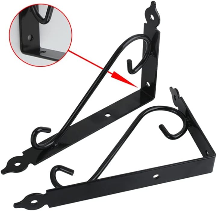 Zanotva 4 Pack Heavy Duty L Corner Brace, Metal Wall Mounted Shelf Bracket, Right Angle Corner Brace with Screw for Storage Display(200x126mm/7.9x5in)