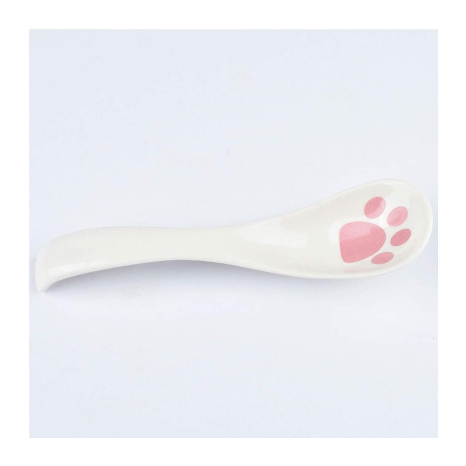 cuchara Estilo japonés Linda Cerámica Sopa Sopa Set 10 Cucharas Creativas Cerámica Cath Soup Soup Spoons cuchara sopera (Color : B)