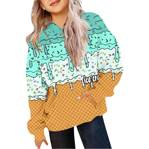 Sweat à capuche fille mode preppy vert : finis les pulls inconfortables à l'école