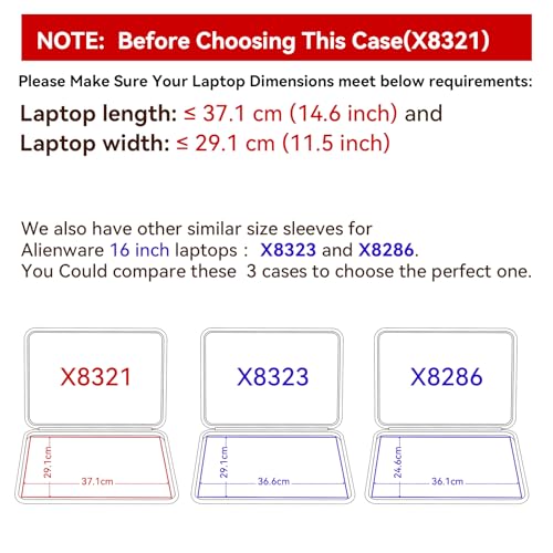 Image of Smatree Hard EVA Protective Sleeve Case Compatible only for 16 inch DELL Alienware m16 R1 Gaming Laptop Notebook Bag (NOT FIT Alienware m16 R2) (X8321)