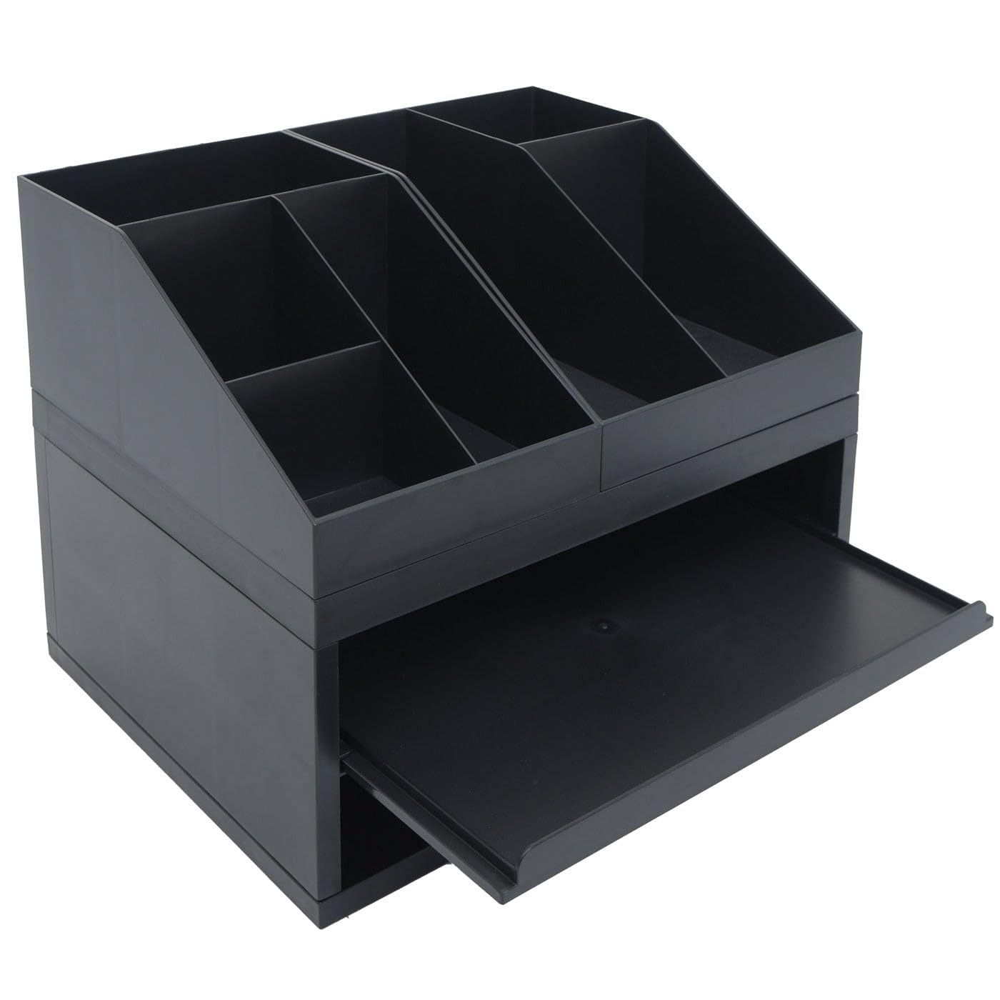Mendler Schreibtisch Organizer HWC-Q74 29x35x26cm - schwarz