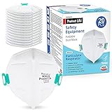 NIOSH Certified Respirator Masks - 20 pack - Foldable Dust Masks for Construction, Woodworking, Smoke, Wildfires & more