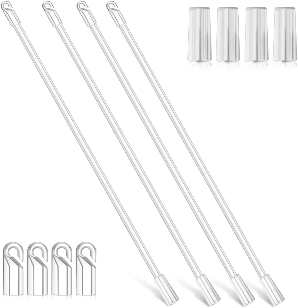 17 Inches 4 Pieces Blind Wand, Blinds Replacement Parts, Vertical Blind