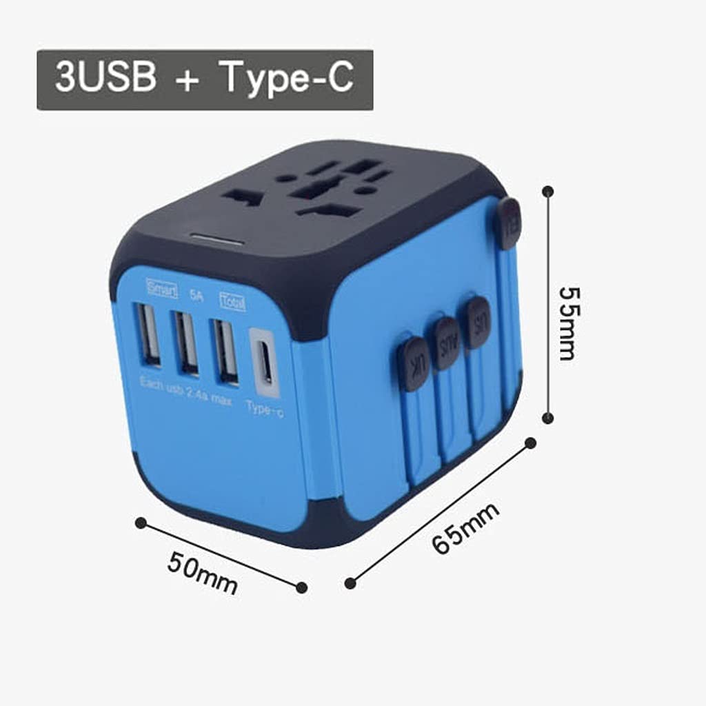 Gniazdo międzynarodowe przetwornice Uniwersalny międzynarodowy adapter podróży, zasilacz światowy, ładunek Usb. Porty Podróżuj Adapter Converter adapter wtyczki zasilania