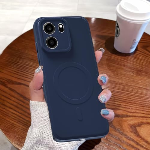 Image of Pikkme Back Cover for OnePlus Nord CE 6 5G Soft Matte Silicone Mag-Safe Design (Mag-Safe Not Support) Camera Protection | Slim Fit Bumper Cover (Blue)