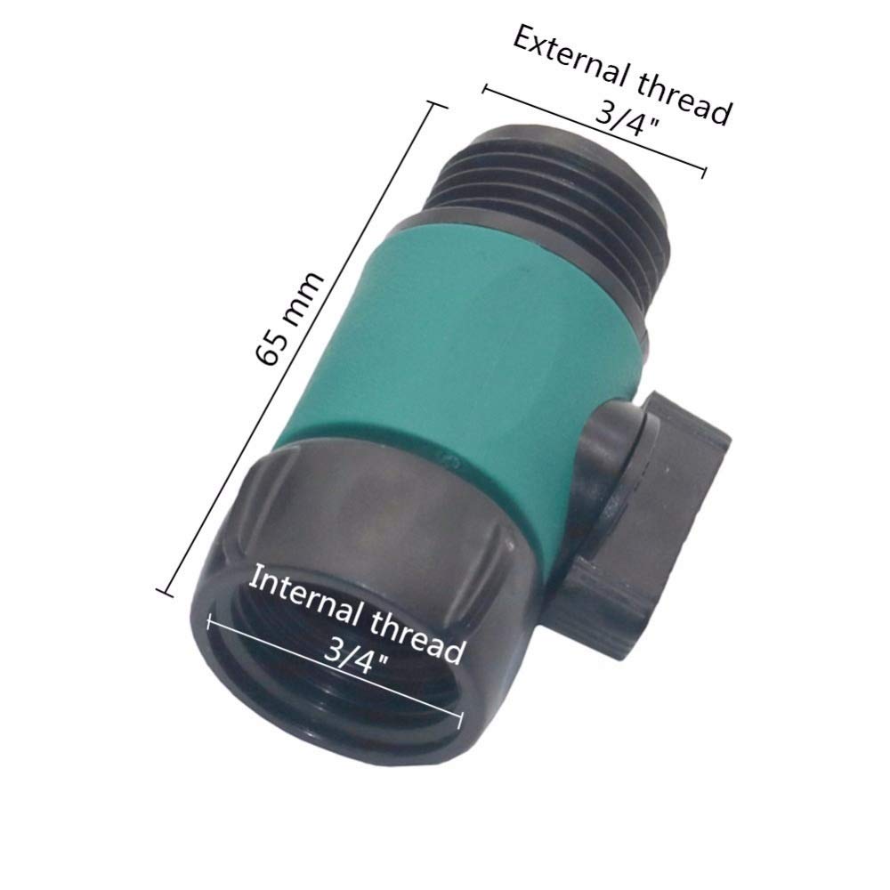 Adaptador de Conector de Manguera, 5 Uds., Válvula de Manguera de Jardín, Tubería de Grifo Compatible con Conector de 2 Vías de 3/4", Adaptador de Ajuste de Válvula, Herramienta, Suministros de Riego