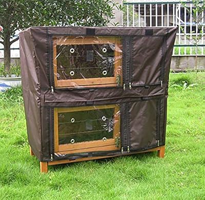 BUNNY BUSINESS 36" Hutch Cover for BB-36-DH-TR & BB-36-DDL Rabbit Hutch Cover Covers DARK BROWN