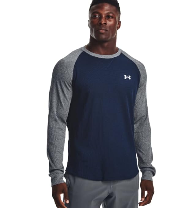 Under Armour Mens UA Waffle Crew Long Sleeve