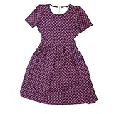 Lularoe Amelia c Small S Maze Geometric S-210 Full Skirt Pleated Hidden Pocket Dress S fits Women Sizes 6-8 Multicoloured