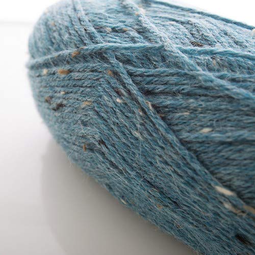 Natural Alpaca Tweed Yarn Cool Stream, Multicolour, 9.52x19.68x9.52 cm - Image 3