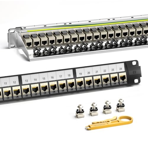 Panneau de brassage CAT6 24 ports pour organiser le réseau de la maison connectée