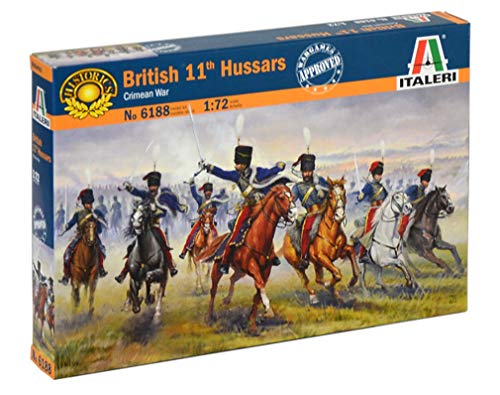 Italeri 6188 British 11th Hussars Crimean Wars soldatini in plastica scala 1:72