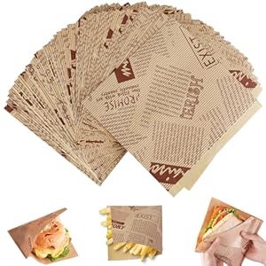 Amentalove 150 Stück Deli Papier Journal Alimentaire