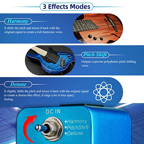 Image of MOOER Harmonic Guitar Step Box Harmony Pedal Gear Lever for Electric Guitar Bass True Bypass