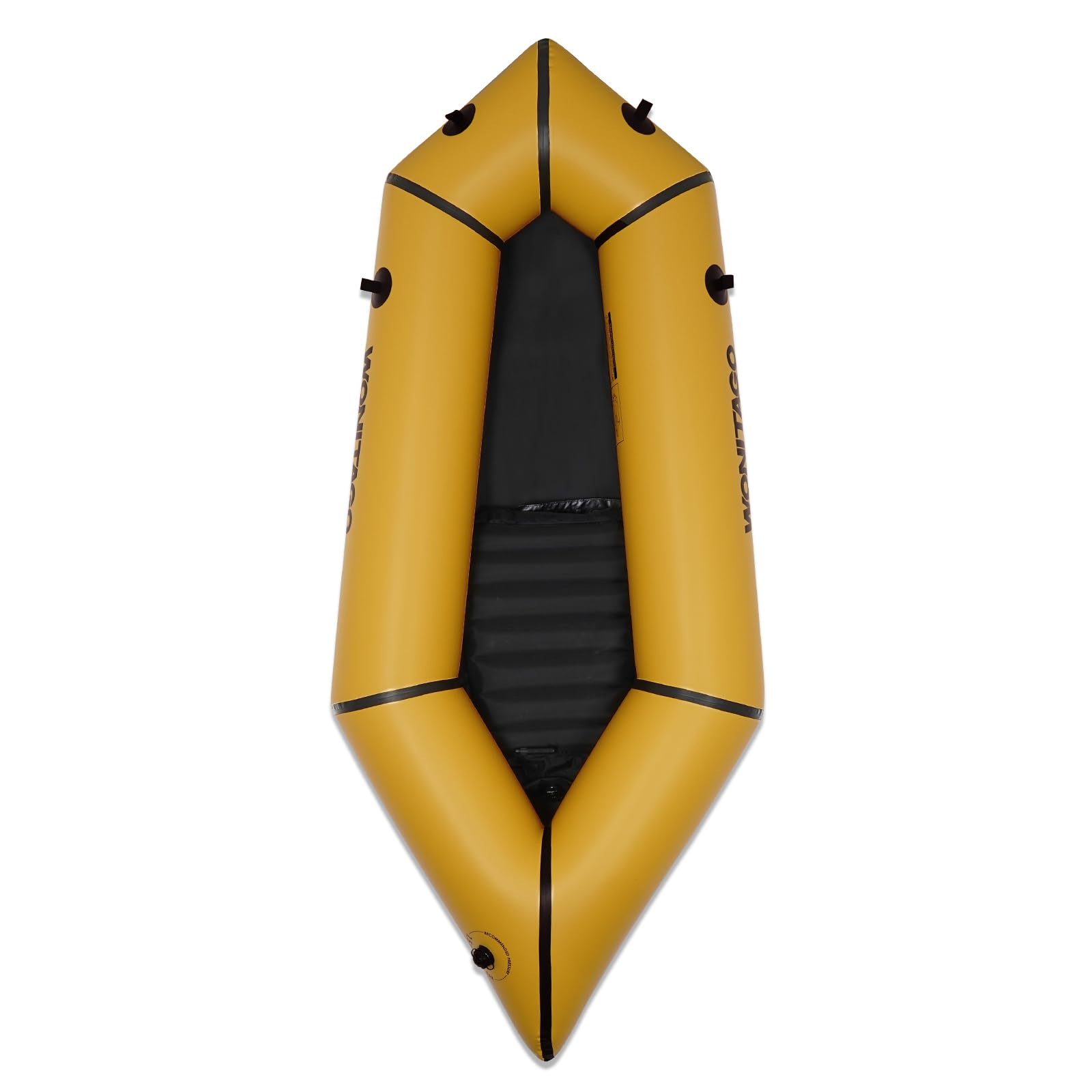 WONITAGO Packraft TPU Inflatable Travel Kayak with Soft Seat Lightweight Packrafts for Flat Water Rafting/Bicycle Drifting/Litewater Dinghy, 1 Person