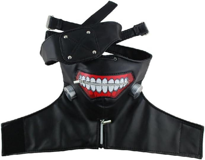 Harry Halloween mask Cosplay Tokyo Ghoul Zipper mask Black