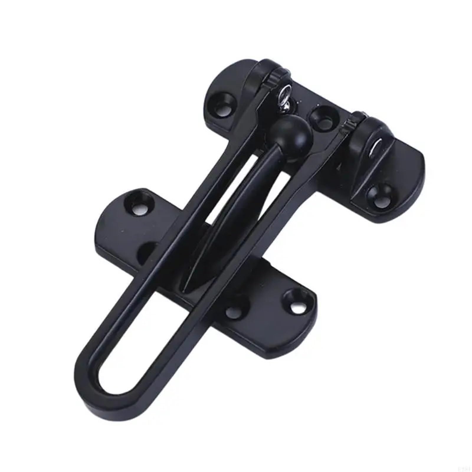 Swing Bar Door Lock 10pcs Heavy Duty Door Latches Swing Bar Suitable for Residential & Hotel(Black)