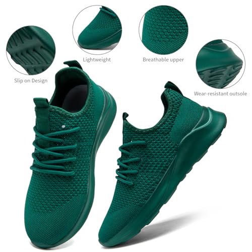 Image of Men's Running Walking Shoes Sneakers Tennis Fitness Athletic Shoes Non Slip On Sports Casual Workout Shoe Lightweight Comfortable Gym Fashion Breathable Mesh Trainer