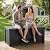 ROJIK 150 Gallon Outdoor Storage Box Waterproof,Weatherproof Deck Boxes Outdoor Lockable,Resin Outside Storage Box for Garden Tools,Cushions,Accessories(Black,150 Gal)