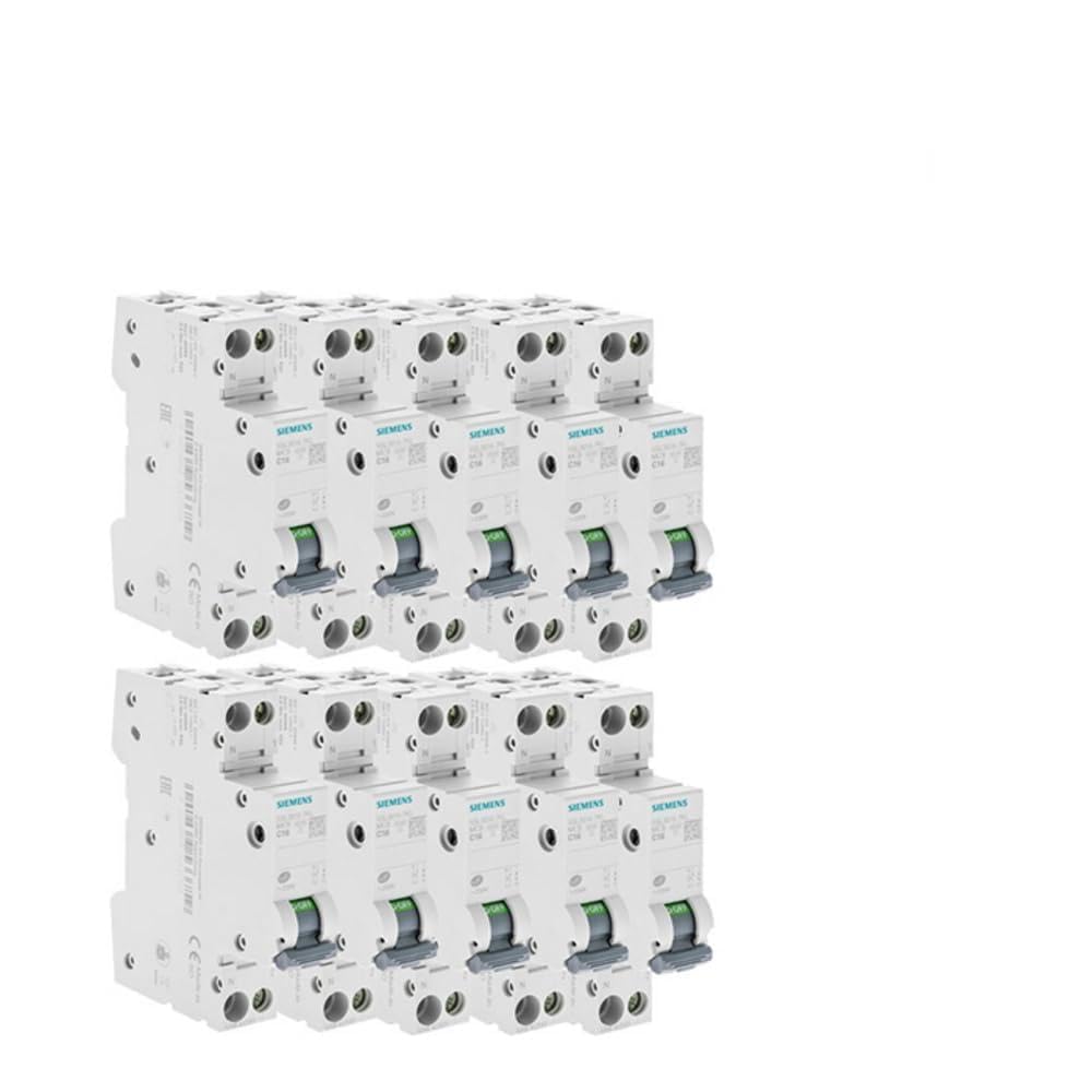 Juego de 10 interruptores eléctricos fase + neutro 16A