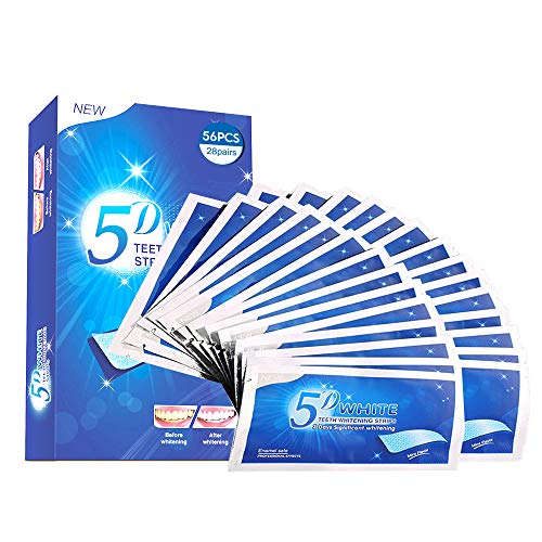 56 Bandes de Blanchiment des Dents,iFanze Blanchiment des Dents, Bande Blanchiment Dentaire, Teeth Whitening Strip,28 Paires,56 Bandes