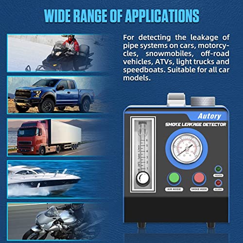 Autory Evap Smoke Machine, Smoke Leak Detector Automotive With Dual-Mode, Automotive Smoke Machine Fuel Diagnostic Detector, 12V Fuel Pipes Diagnostic Tester For Cars Motorcycles Trucks Boats #TOP4