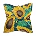 ducanll Oil Painting Style Fashion Silk-Like Bandanas Unisex Sunflower Head Wrap Square Scarf Wristband for Bachelorette Party Dresses Wedding Party - 18