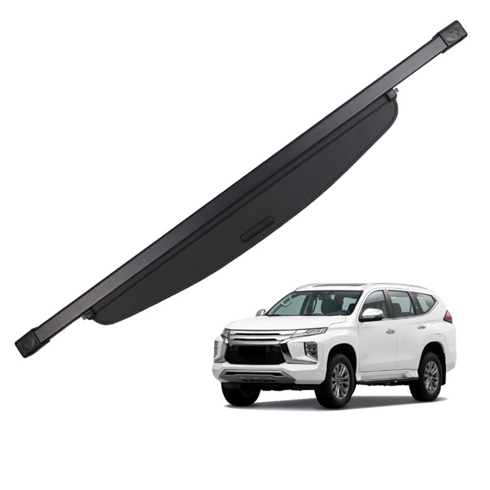 Versenkbare Trunk Cargo Abdeckung Für Mitsubishi Für Pajero Sport 2013 2014 2015 2016 2017 2018 2019-2021 Paket Rack Schild Privatsphäre Gepäckraumabdeckung