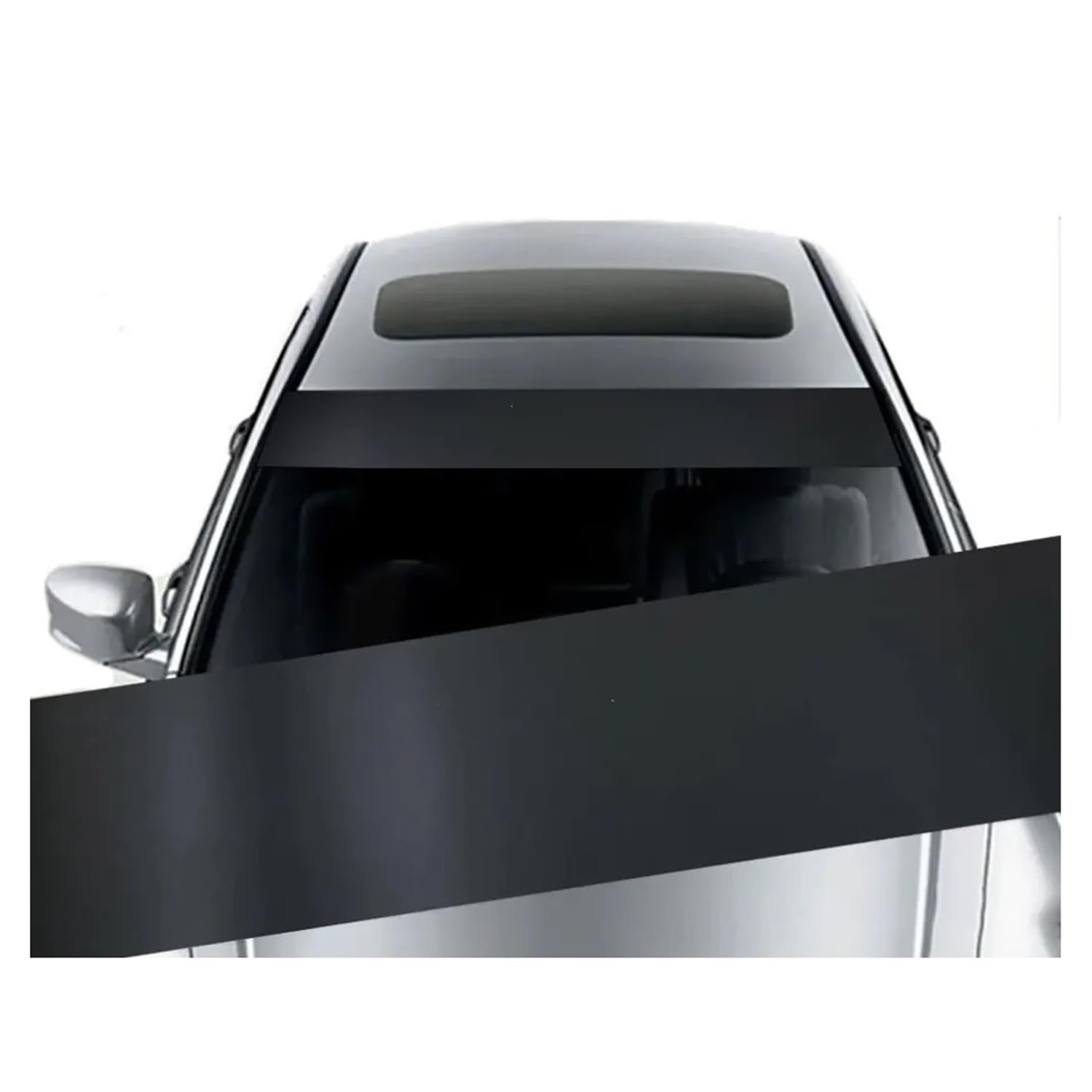 AFQNDHCKP Car Sunstrip, For Peugeot 206 CC (2D) / 207 CC (WD) / 307 CC (3B) Coupé Windscreen Sun Visor Strip Windshield Banner Front Window Sunshade Car Exterior Styling